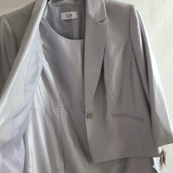 Le Suit silver single button dress  suit - Picture 6 of 6